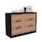 Tuhome Kaia 4 Drawers Dresser, Superior Top, Black/Pine CWM5566 - alternate 7